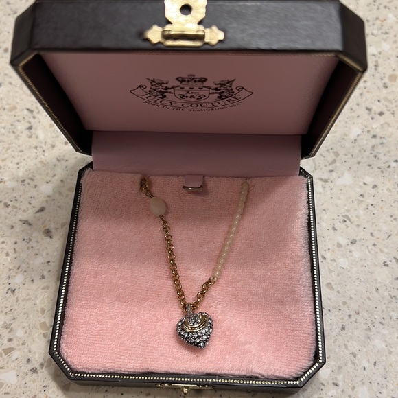 Juicy Couture Pave Heart Necklace - Picture 2 of 3